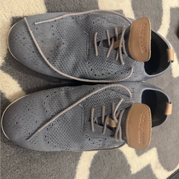 Cole Haan Men's Gray Knit Oxfords - Picture 2 of 7